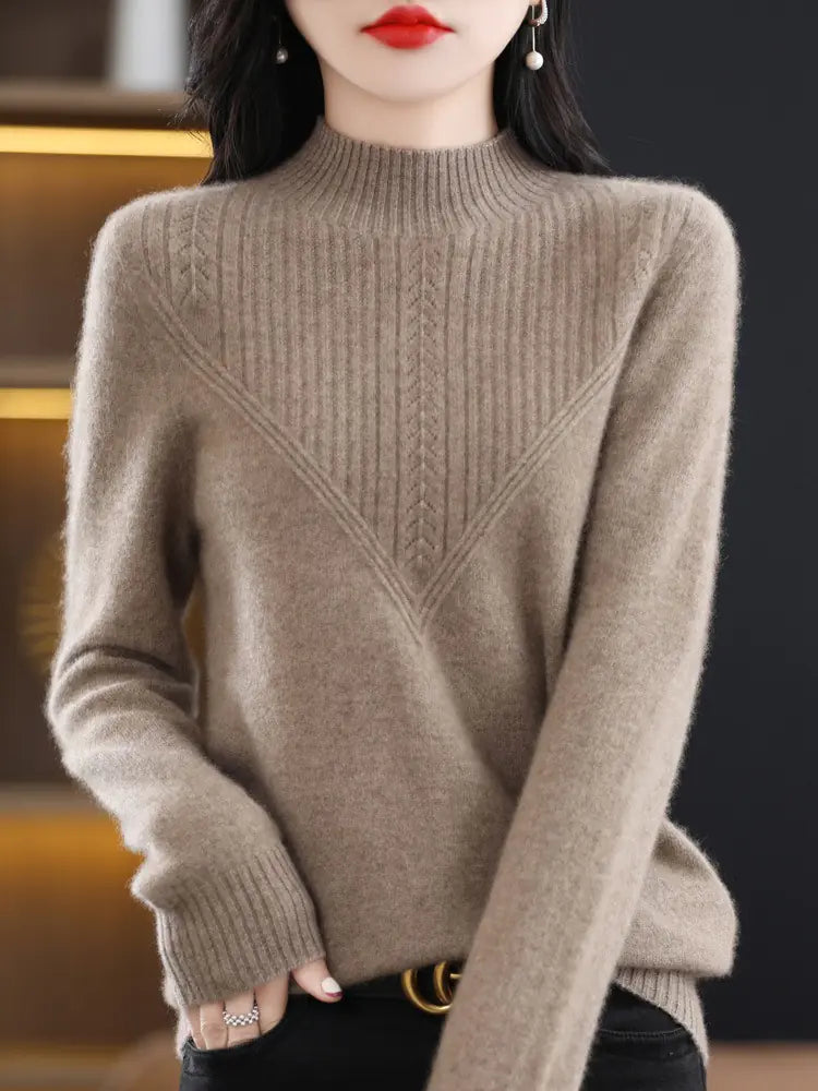 Knit Wool Pullover Sweater