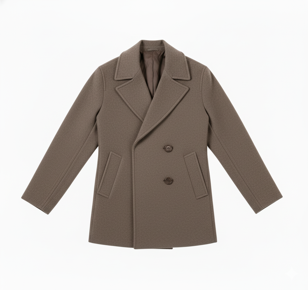 Relaxed Fit Wool Coat