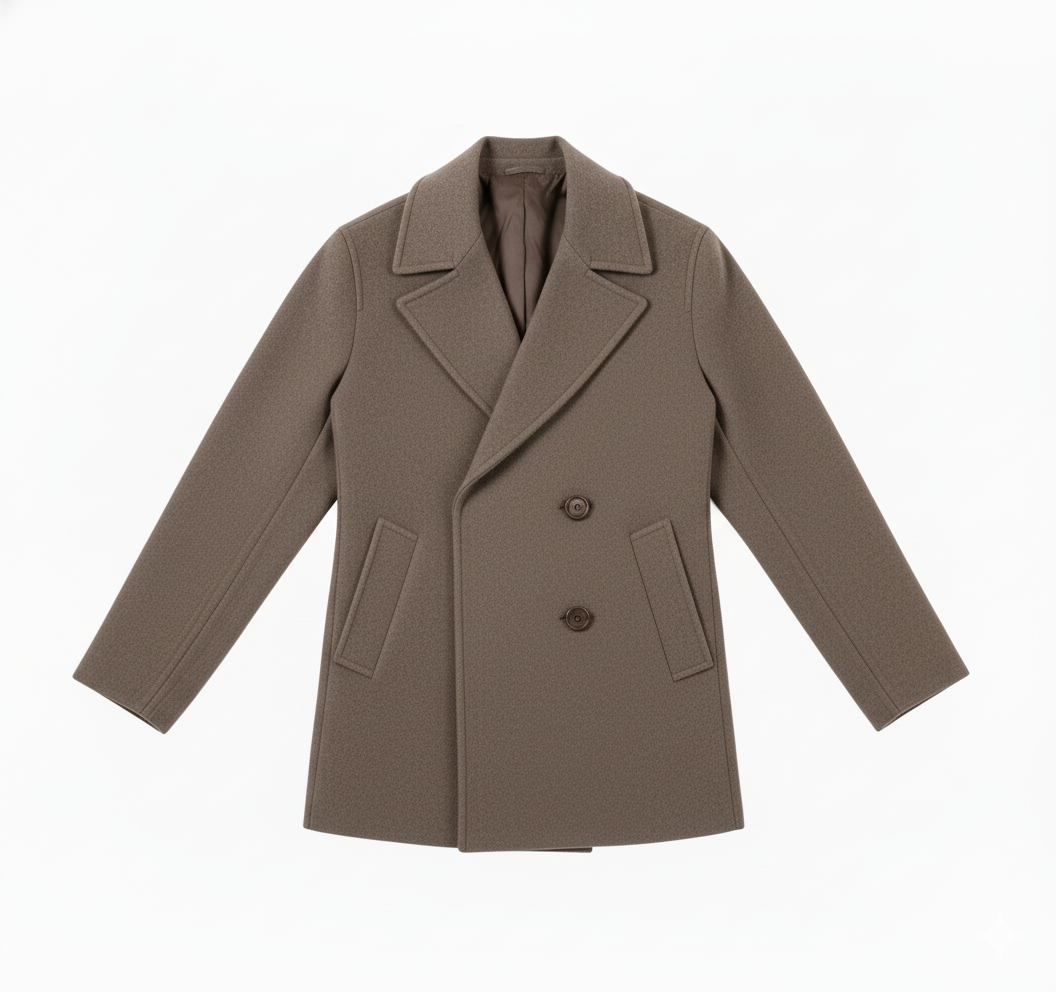 Relaxed Fit Wool Coat