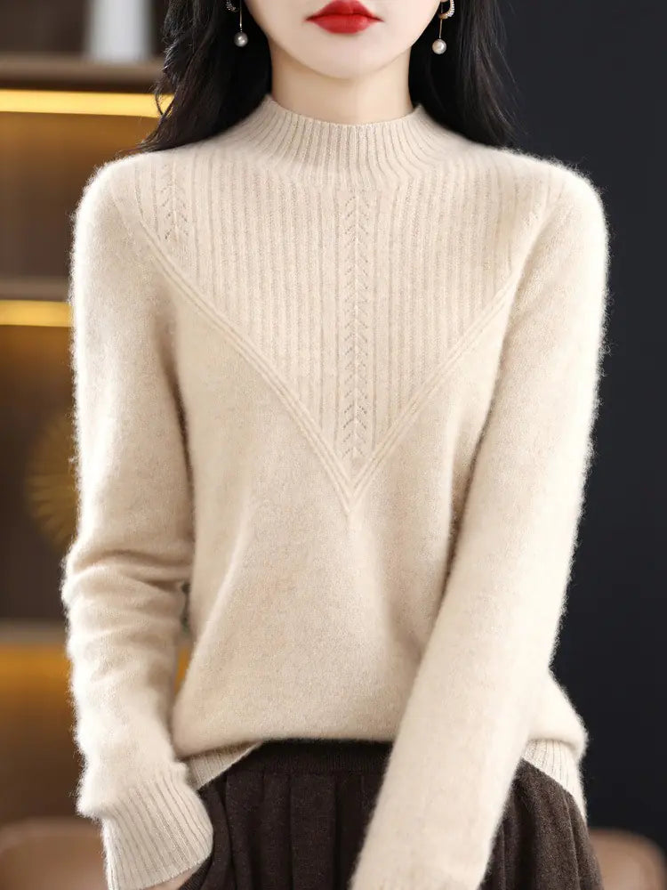 Knit Wool Pullover Sweater
