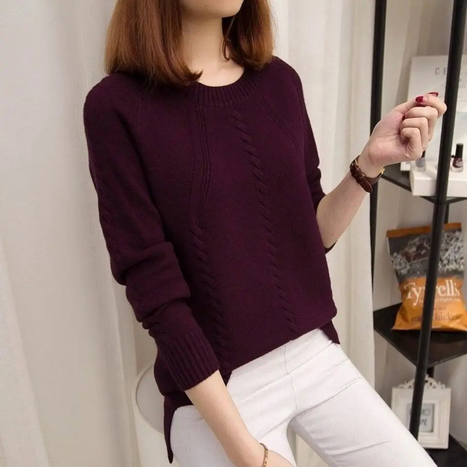 Quiet Luxury Cable-Knit Sweater | Serene Mauve