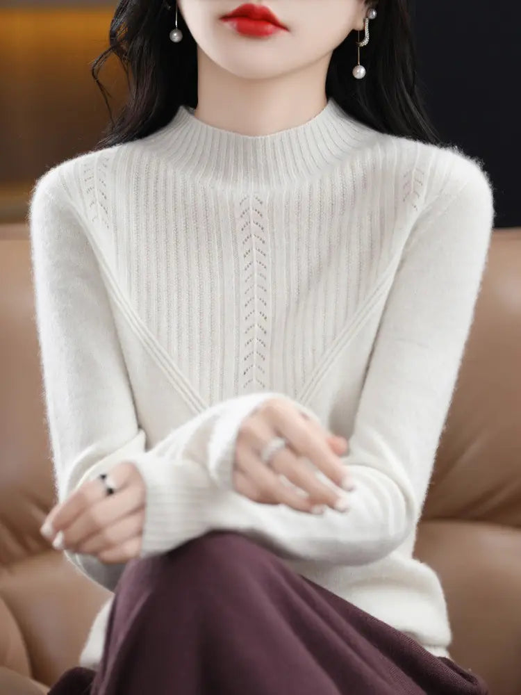 Knit Wool Pullover Sweater