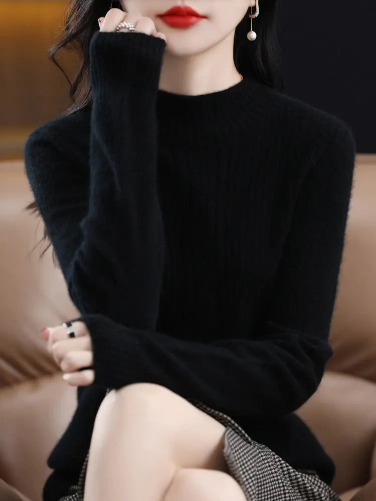 Knit Wool Pullover Sweater