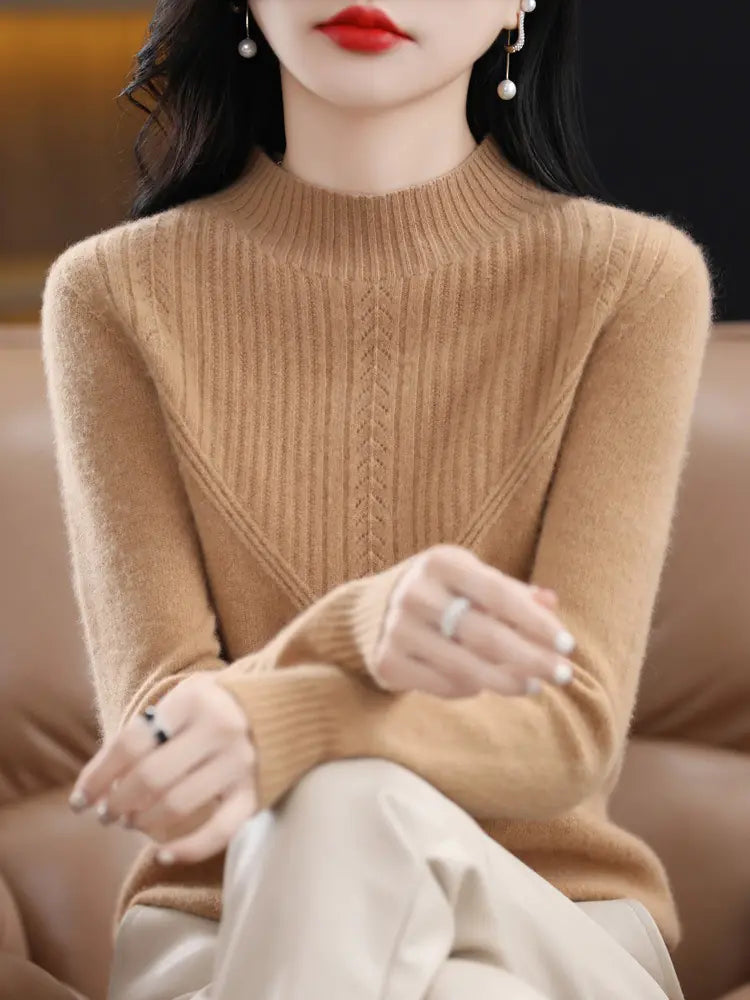 Knit Wool Pullover Sweater